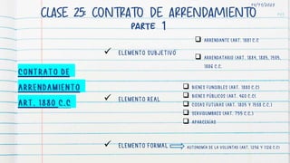 CLASE 25: CONTRATO DE ARRENDAMIENTO
parte 1
145
14/11/2023










 