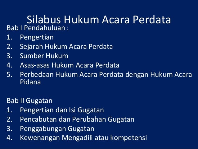Hukum Acara Perdata Doc Document