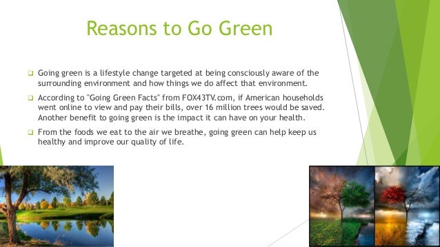 LET S GO GREEN Let s go green
