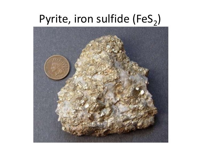 sulfide minerals sulfide minerals