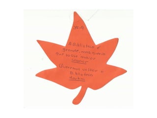 O outono e a biblioteca escolar