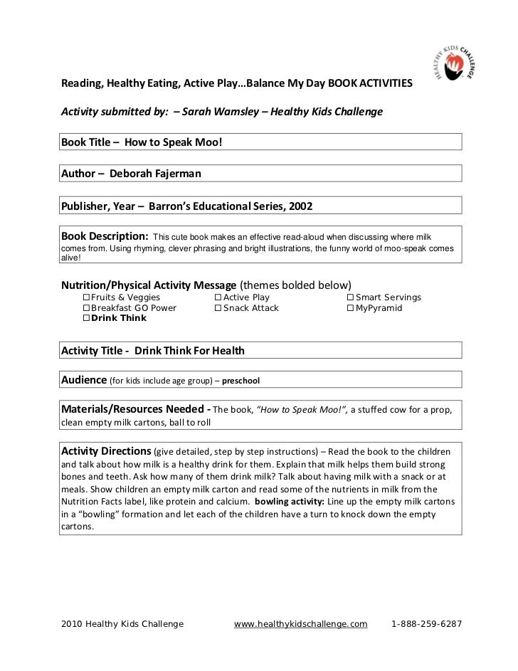 Preschool Library Activities