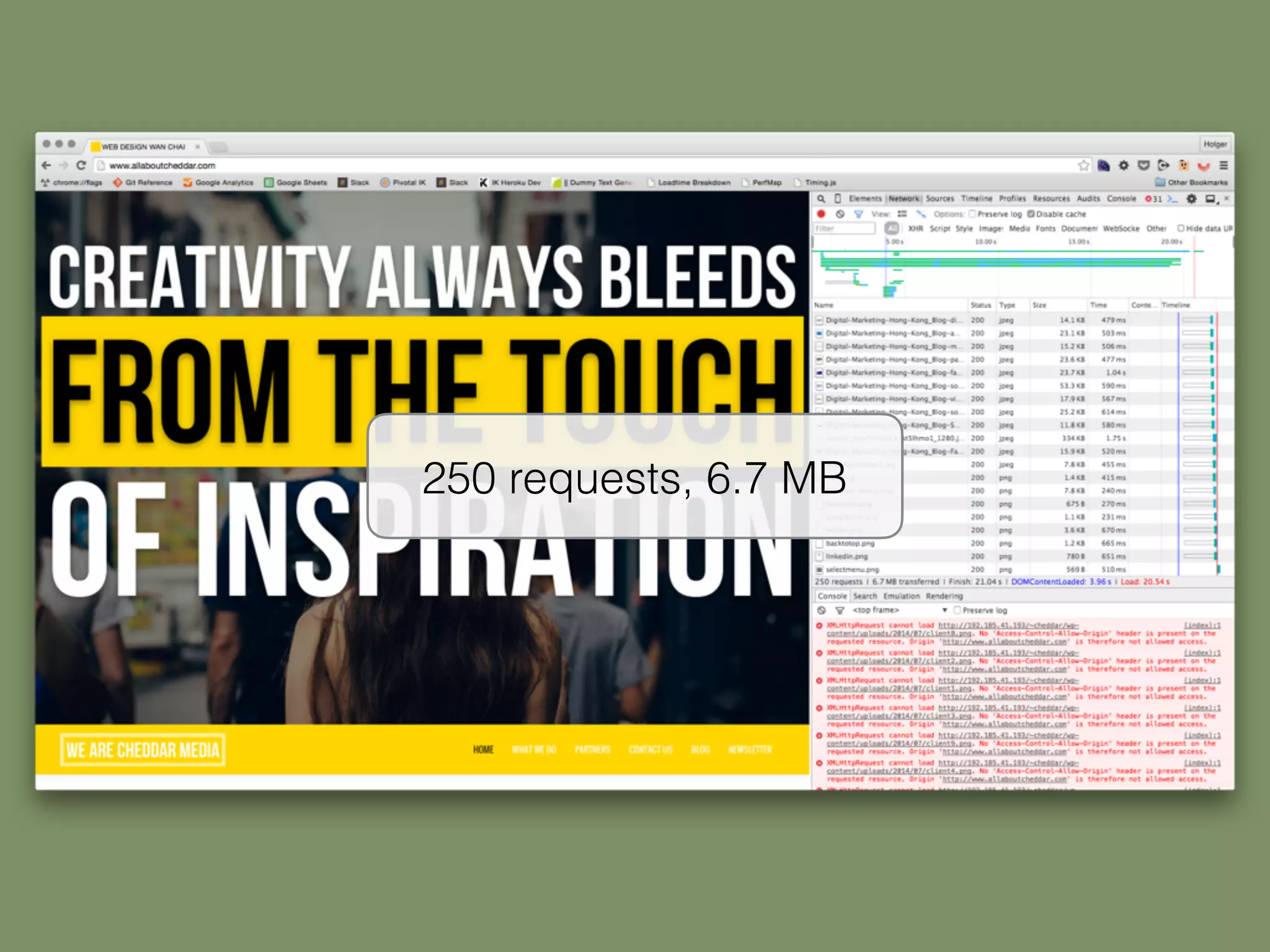 250 requests, 6.7 MB
 