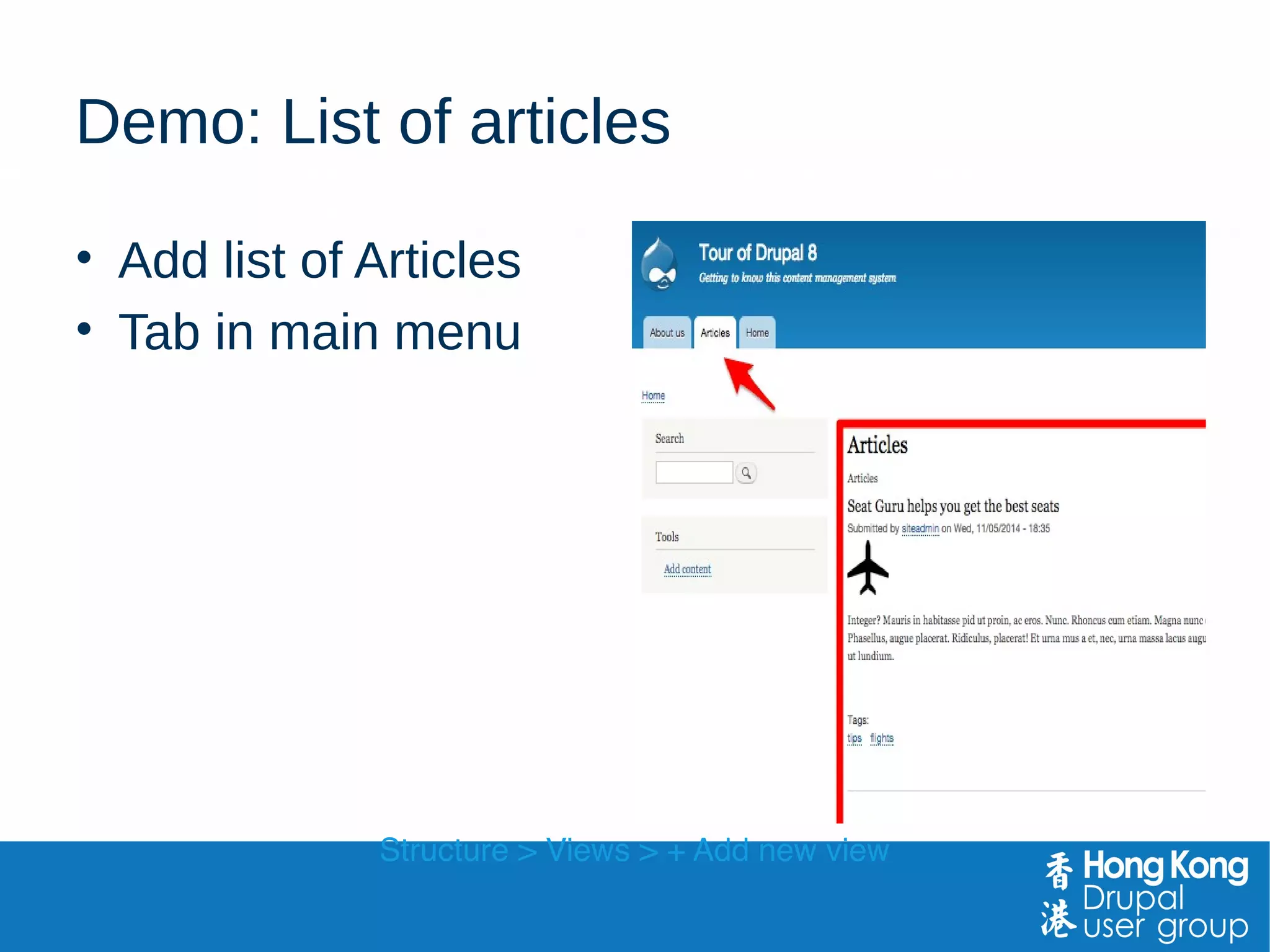 How to format & displayWhat to select & filter
Views UI
 
