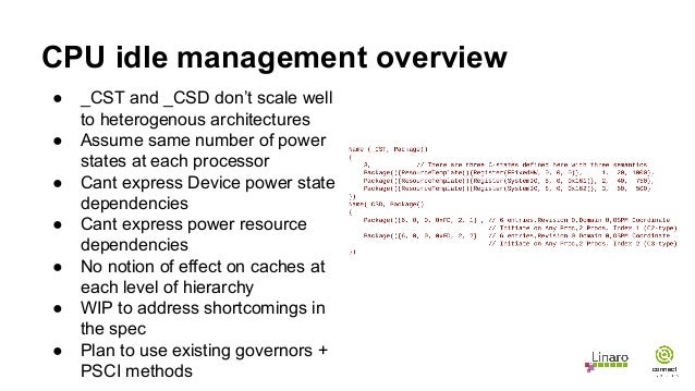 HKG15-107: ACPI Power Management on ARM64 Servers (v2)