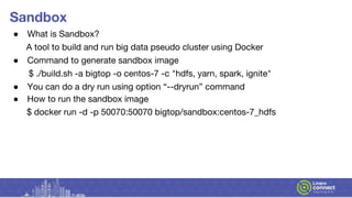 Sand Box Cluster State of Big Data on ARM64 / AArch64 - Apache Bigtop | PDF