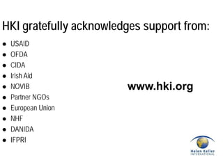 Enhanced Homestead Food Production (E-HFP) to improve household food security and nutrition