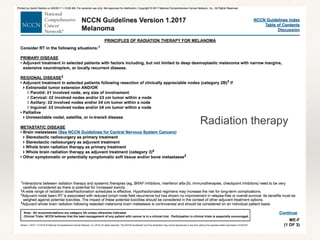 Radiation therapy
 