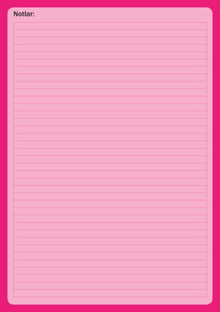 Notlar:
 