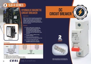 Circuit Breakers Brochure  by CGSL