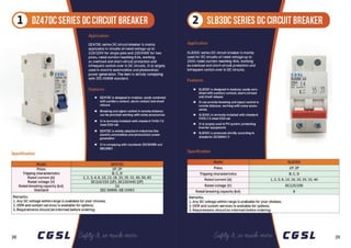 Circuit Breakers Brochure  by CGSL