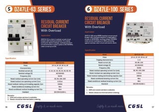 Circuit Breakers Brochure  by CGSL