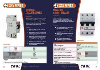 Circuit Breakers Brochure  by CGSL