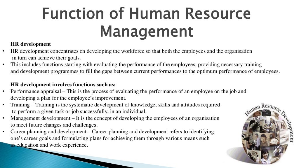 Functions of hrm