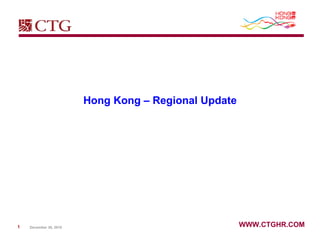 Hong Kong – Regional Update 