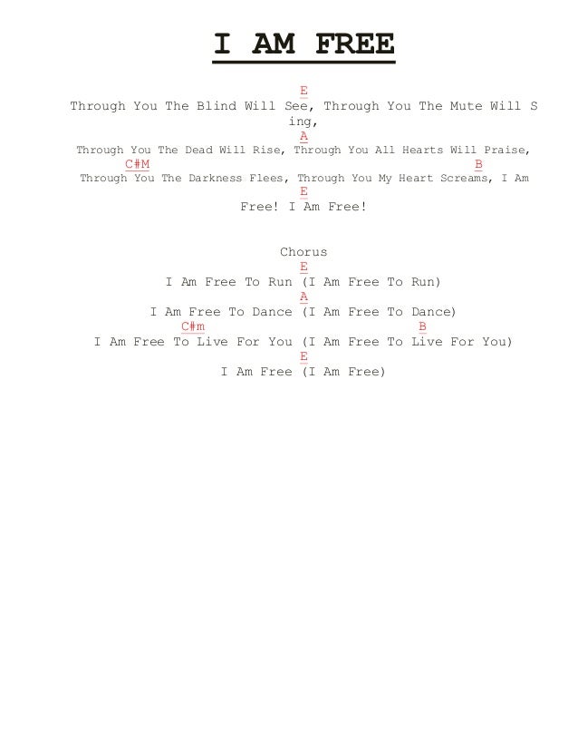 Lyric i am free lyrics : Aiza
