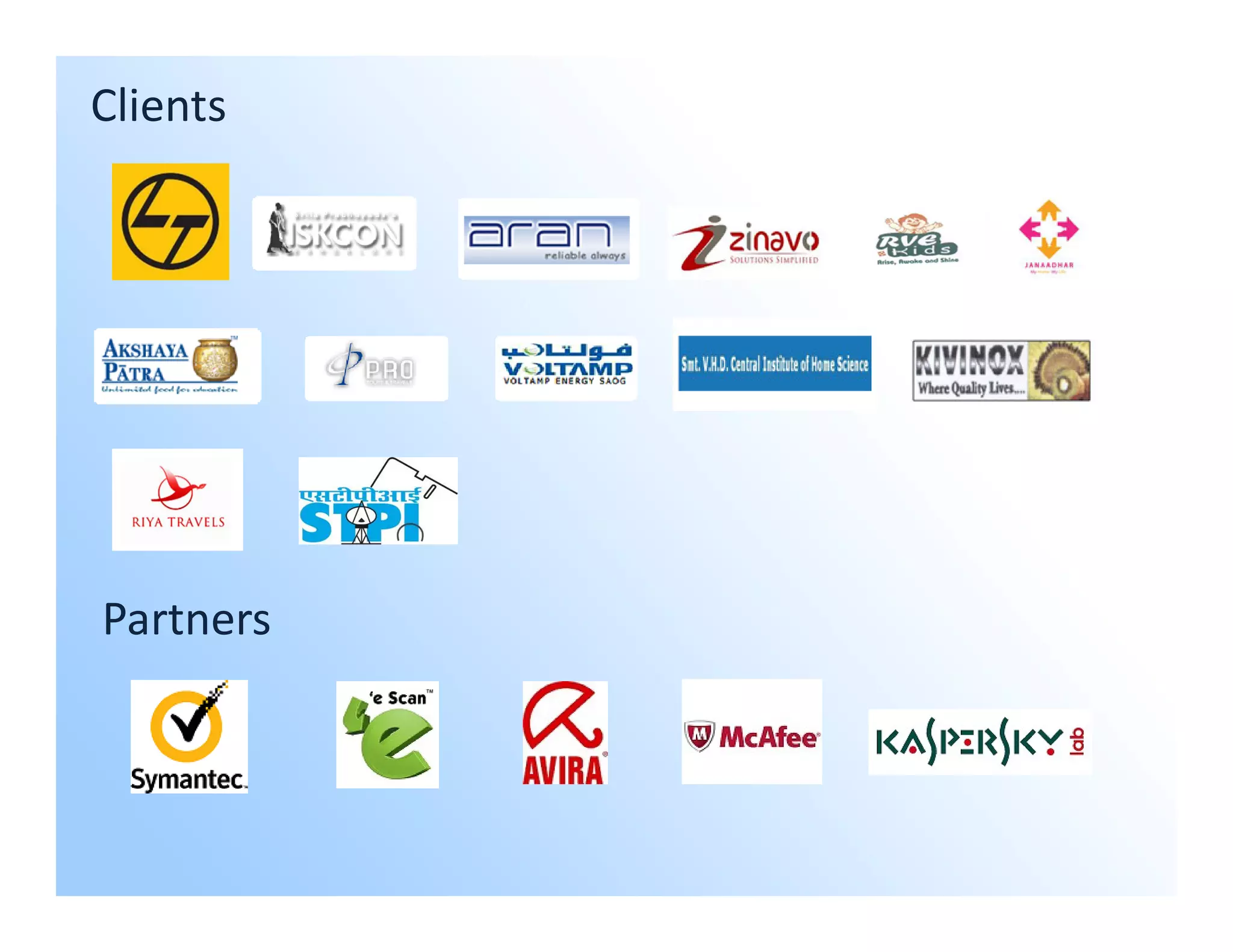 Clients




Partners
 