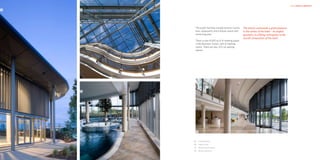 HKR : HOTELS & RESORTS                                                                                                    HKR : HOTELS & RESORTS

01                            02




                                    The public facilities include function rooms,   The atrium commands a great presence
                                    bars, restaurants and a leisure centre with     in the centre of the hotel – its angled
                                    swimming pool.                                  geometry is a fitting centrepiece to the
                                                                                    overall composition of the hotel.
                                    There is over 8,500 sq ft of meeting space
                                    in the Business Centre, with 8 meeting
                                    rooms. There are also 325 car parking
                                    spaces.




                              03




                                     02



                                   01	 Exterior detail
                                   02	 Interior view
                                   03 Hotel Leisure Centre
                                   04 Atrium entrance
 