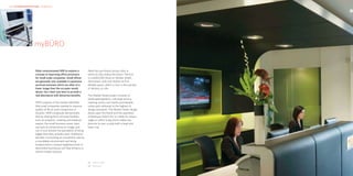 HKR : INTERIOR ARCHITECTURE – WORKPLACE                                                                             HKR : INTERIOR ARCHITECTURE

                                                                                                                                                  02




                  01   myBÜRO


                       Nikal commissioned HKR to explore a            Nikal has purchased various sites in
                       concept of improving office provisions         which to fully realise the brand. The first
                       for small scale companies. Small offices       is a £600,000 fitout on Market Street,
                       are generally only available in expensive      Altrincham, with over 8,600 sq ft of
                       serviced premises which are often of a         lettable space, which is now in the process
                       lower image than the occupier would            of delivery on site.
                       desire. Our client was keen to provide a
                       real alternative with attractive benefits.     The Market Street project consists of
                                                                      landscaped gardens, concierge service,
                       HKR’s analysis of the market identified        meeting rooms, and twelve purchasable
                       that small companies wanted to improve         suites each delivered to the highest of
                       quality of life at work irrespective of        design standards. The Market Street design
                       location. HKR’s proposals demonstrate          draws upon the brand and the aspiration
                       that by sharing front of house facilities,     of Boutique Hotel Chic to create its unique
                       such as reception, meeting and breakout        angle on office living which makes the
                       spaces, the small business owner does          decision to own a suite both a head and
                       not have to compromise on image, and           heart one.
                       can in turn present the perception of being
                       bigger than they actually were. Additional
                       benefits of providing an investment vehicle,
                       a mouldable environment and being
                       located within a shared neighbourhood of
                       likeminded businesses will help enhance a
                       client’s market position.


                                                                      01	 Interior detail
                                                                      02	 Reception
 