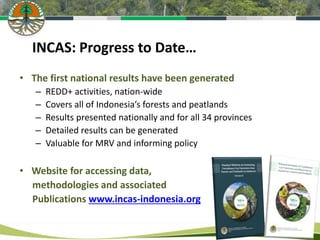 Keeping track of forests: systems for measurement, reporting and verification (MRV) - Experience from the Indonesian National Carbon Accounting System