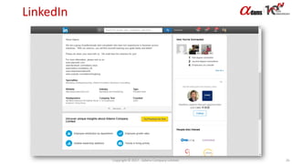 LinkedIn
Copyright © 2017. Adams Company Limited. 26
 