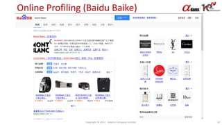 Online Profiling (Baidu Baike)
Copyright © 2017. Adams Company Limited. 32
 