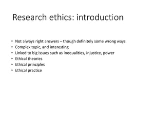 Research ethics: Ethical theories | PPTX