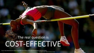 The real question is
COST-EFFECTIVE
Copyright © 2017. Adams Company Limited. 23
Picure: http://www4.pictures.zimbio.com/gi/2009+USA+Outdoor+Track+Field+Championships+d6KepSOVT6ll.jpg
 