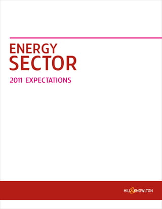 ENERGY
SECTOR
201 EXPECTATIONS
   1
 