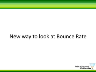 New way to look at Bounce Rate