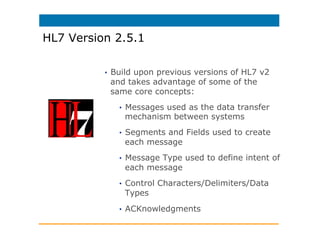 Understanding HL7 version 2.5.1 and Meaningful Use data considerations ...