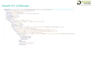 Sample HL7 v3 Message
 