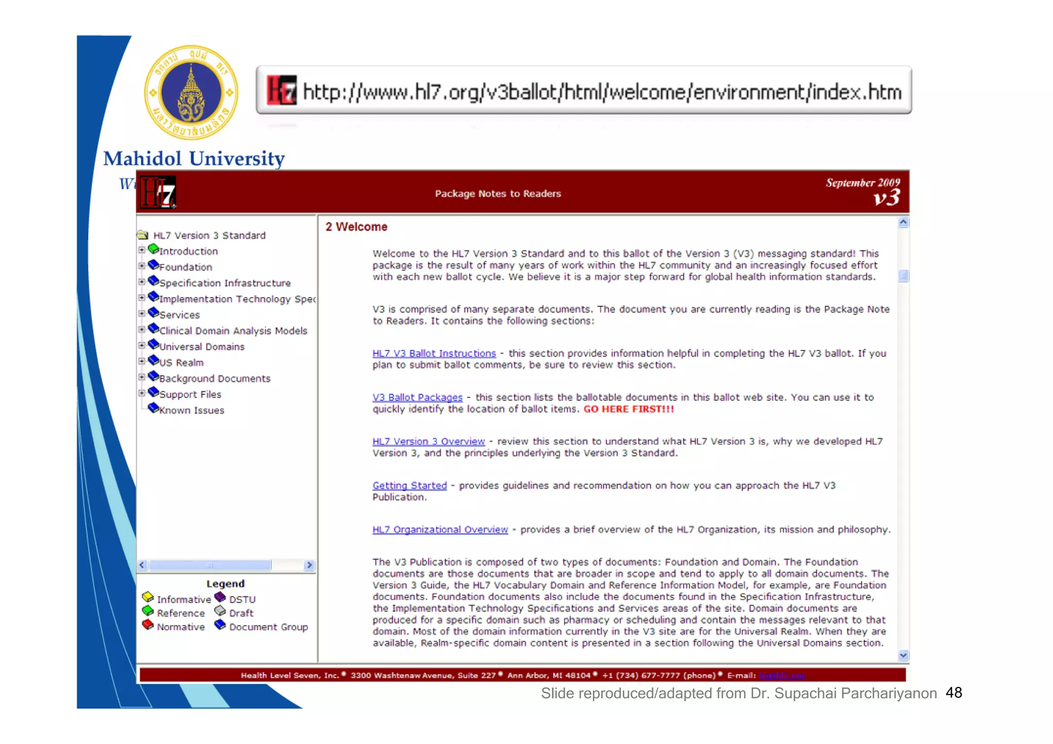 48Slide reproduced/adapted from Dr. Supachai Parchariyanon
 