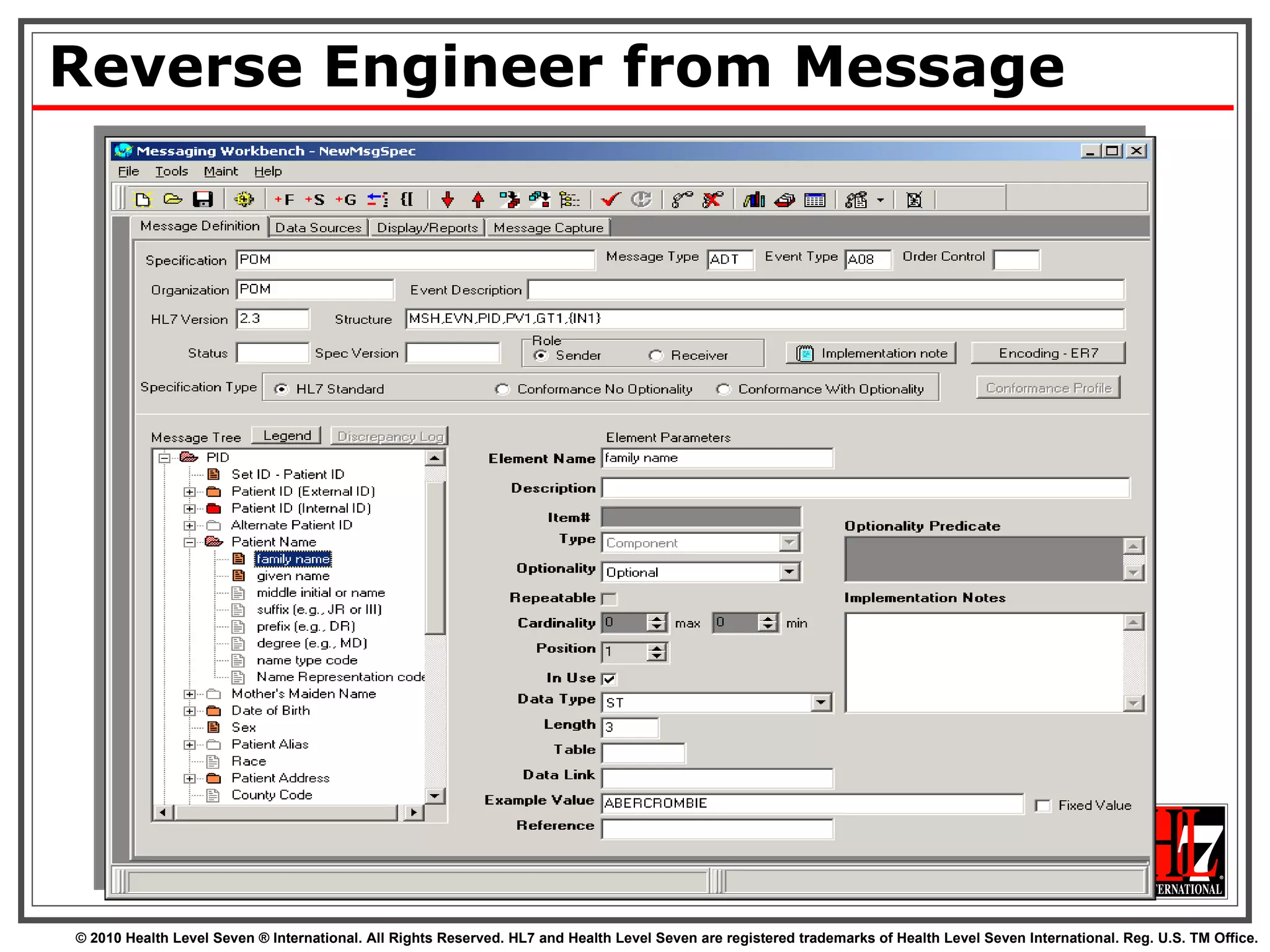 Reverse Engineer from Message 