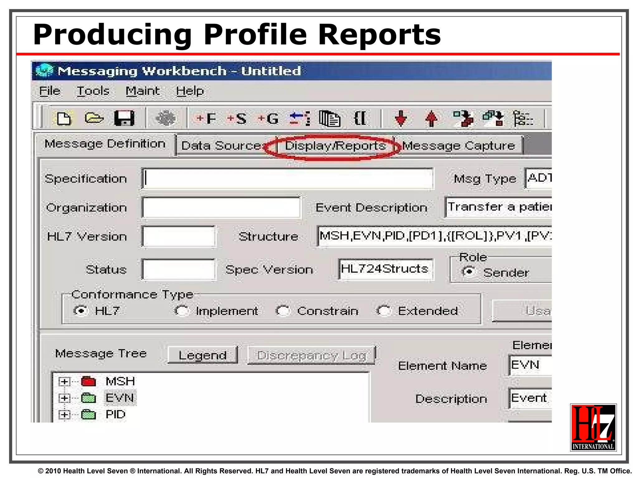 Producing Profile Reports 