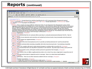 Reports  (continued) 