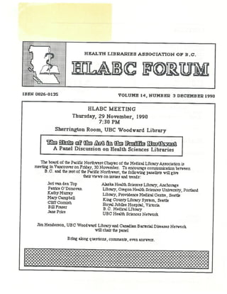 HLABC Forum: December 1990