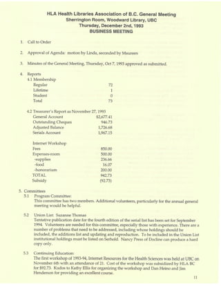 HLABC Forum: January 1994