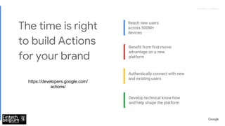 Proprietary + ConfidentialProprietary + Confidential
Reach new users
across 500M+
devices
Benefit from first-mover
advanta...