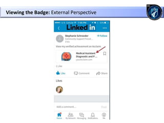Viewing the Badge: External Perspective
 