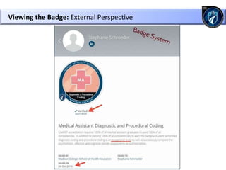 Viewing the Badge: External Perspective
 