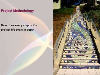 Project Methodology Describes every step in the  project life cycle in depth 