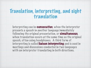 3LEA Intro to interpreting | PDF