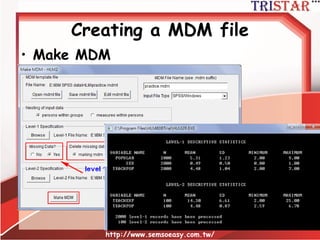 Creating a MDM file
http://www.semsoeasy.com.tw/
56
 