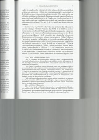 Direito Municipal Brasileiro. Capítulo II