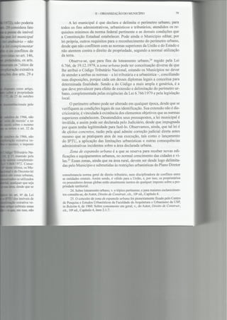 Direito Municipal Brasileiro. Capítulo II