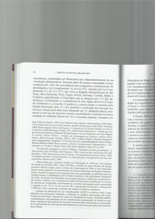 Direito Municipal Brasileiro. Capítulo II
