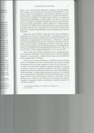 Direito Municipal Brasileiro. Capítulo II