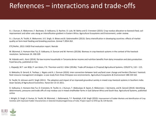 Livestock and food security: An ILRI perspective