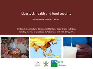Livestock and food security: An ILRI perspective